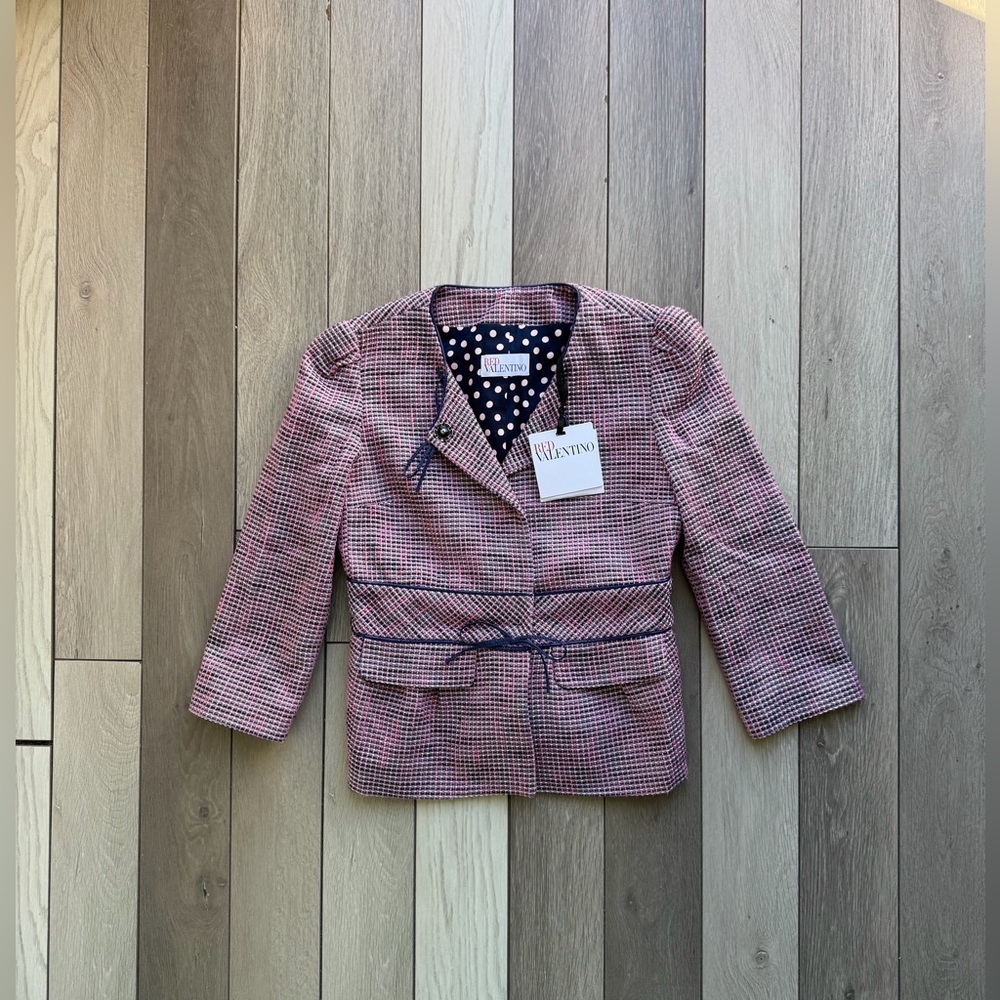 RED Valentino Checkered Pink Blazer